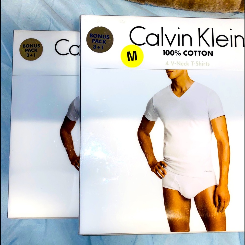 calvin klein v neck shirts